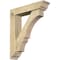 Ekena Millwork Balboa Traditional Rough Sawn Bracket w/ Offset Brace, Douglas Fir, 6"W x 26"D x 30"H BKT0604X26X30BOA01RDF - alternate 1